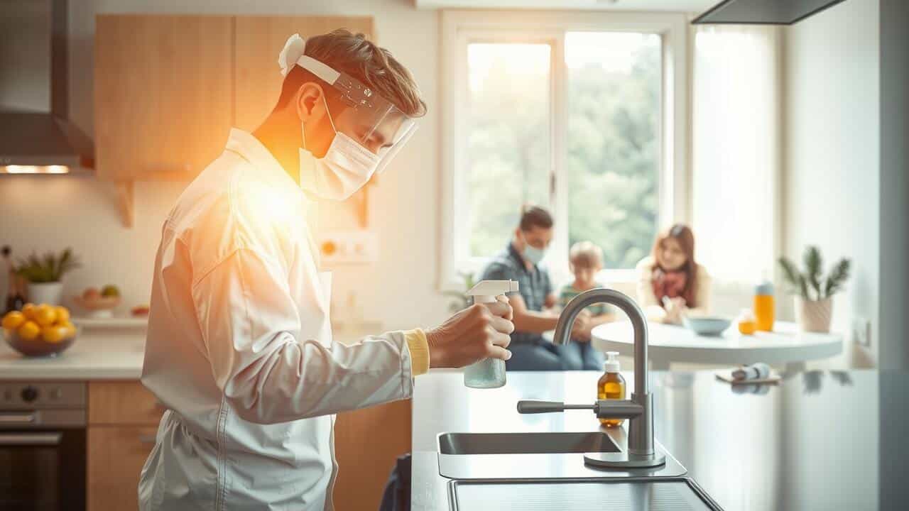 Does vinegar sanitize or disinfect?