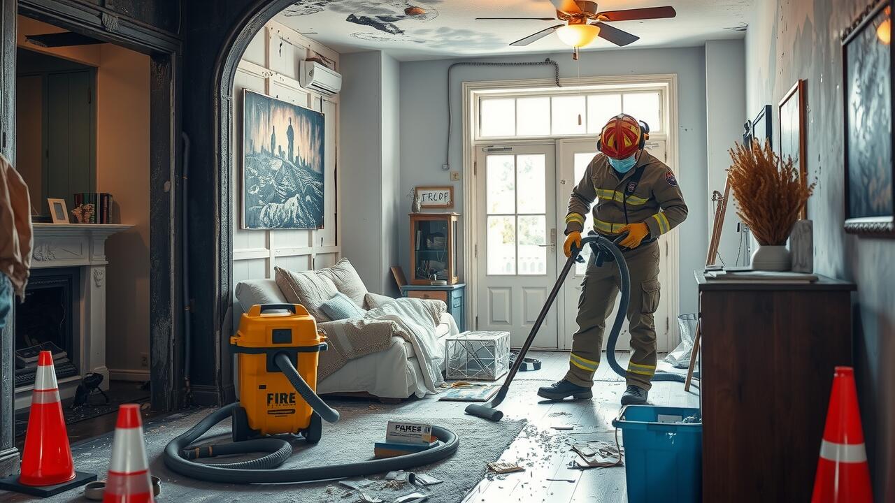 Fire damage restoration service