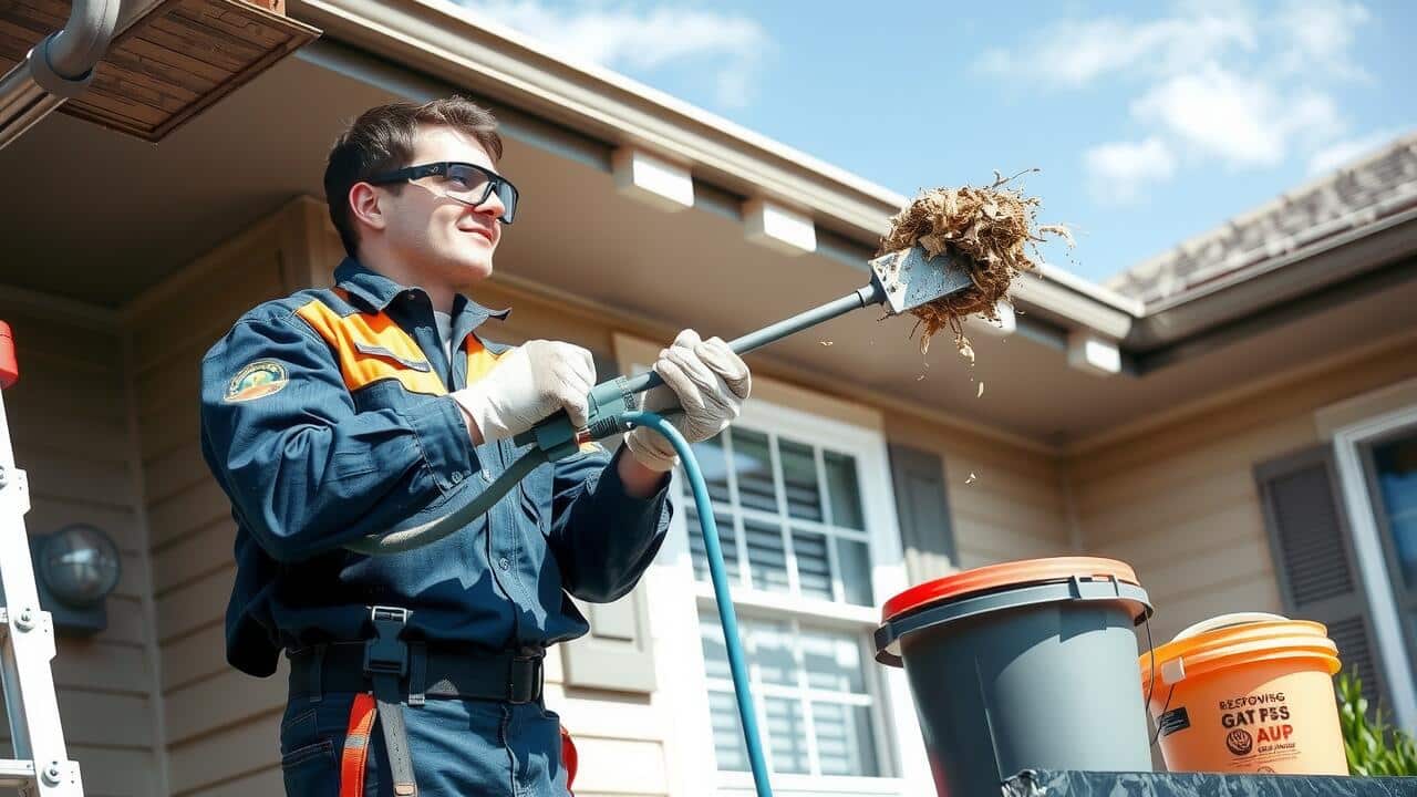 Gutter cleaning service
