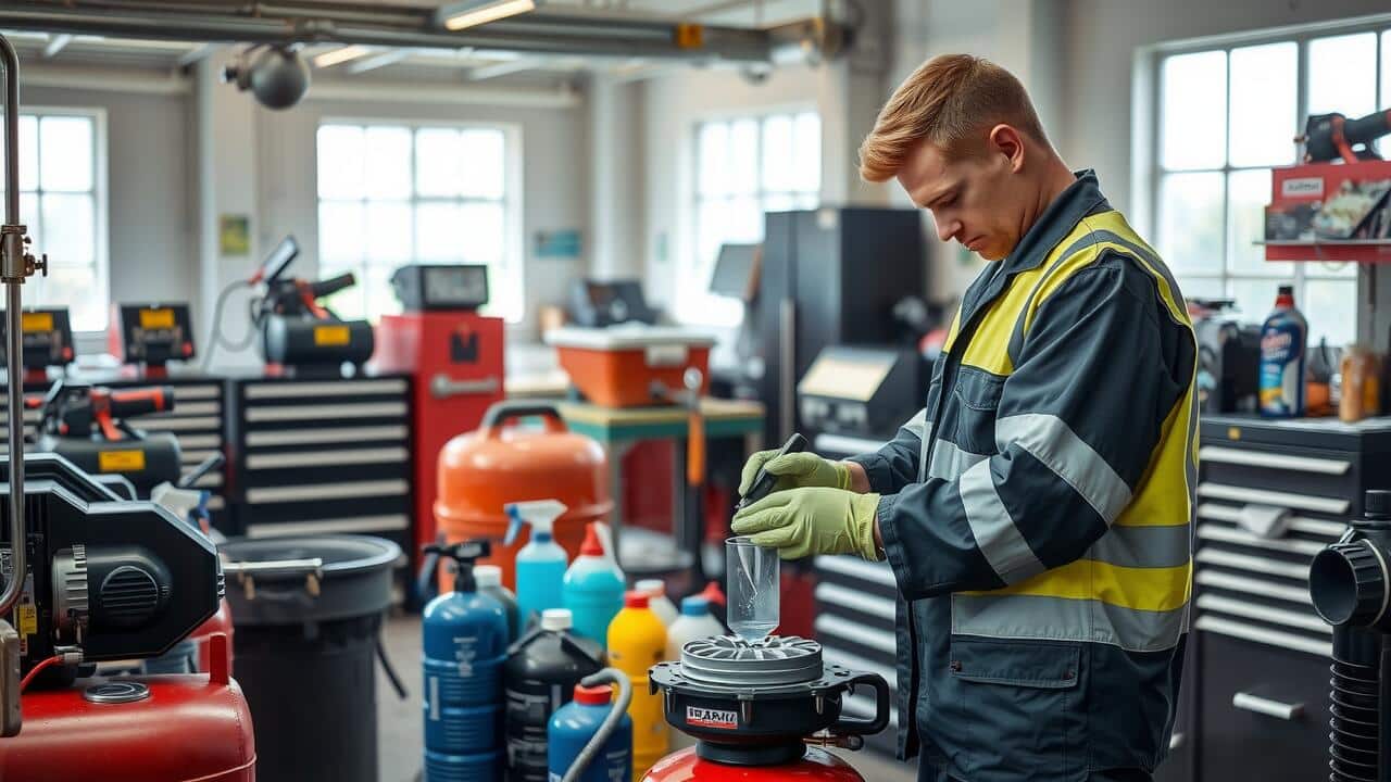 How do you clean a blower motor without removing it?