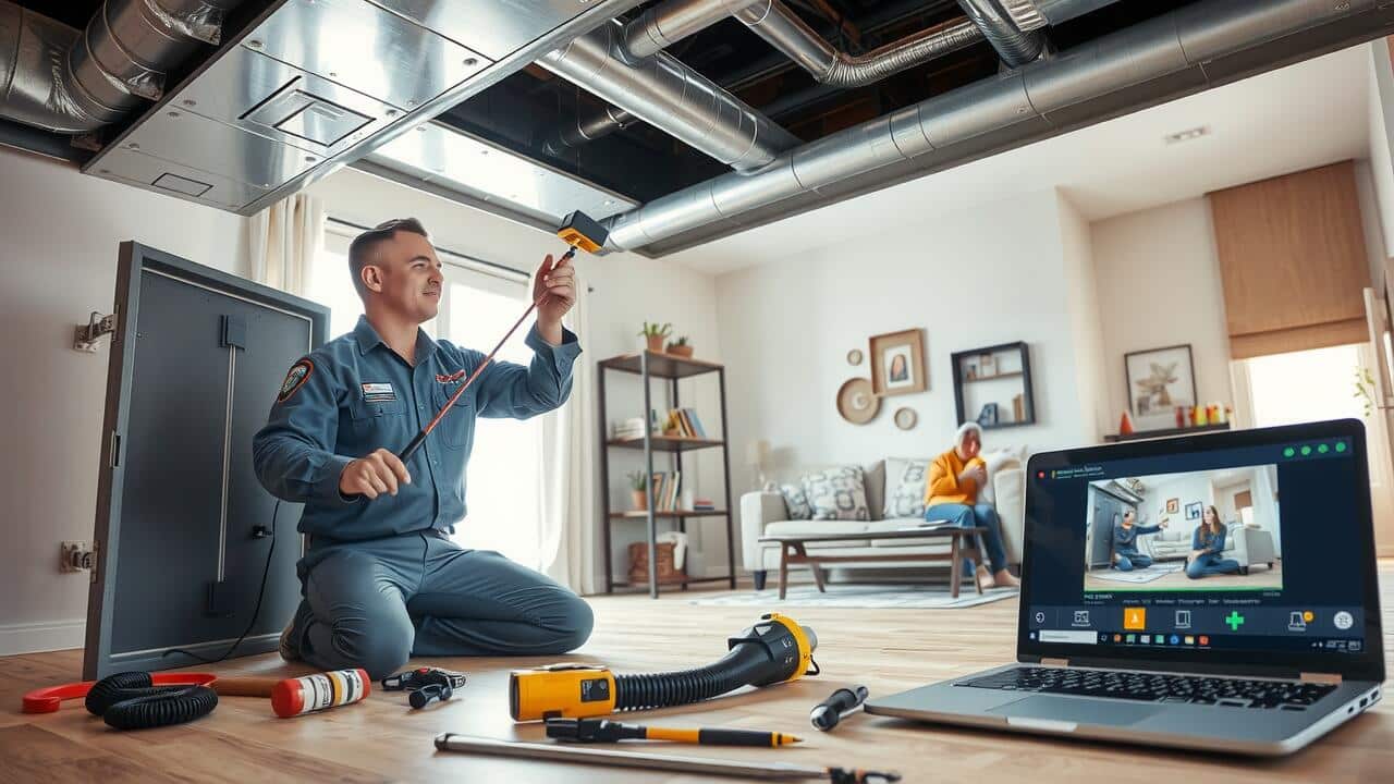 How do you inspect your ductwork?