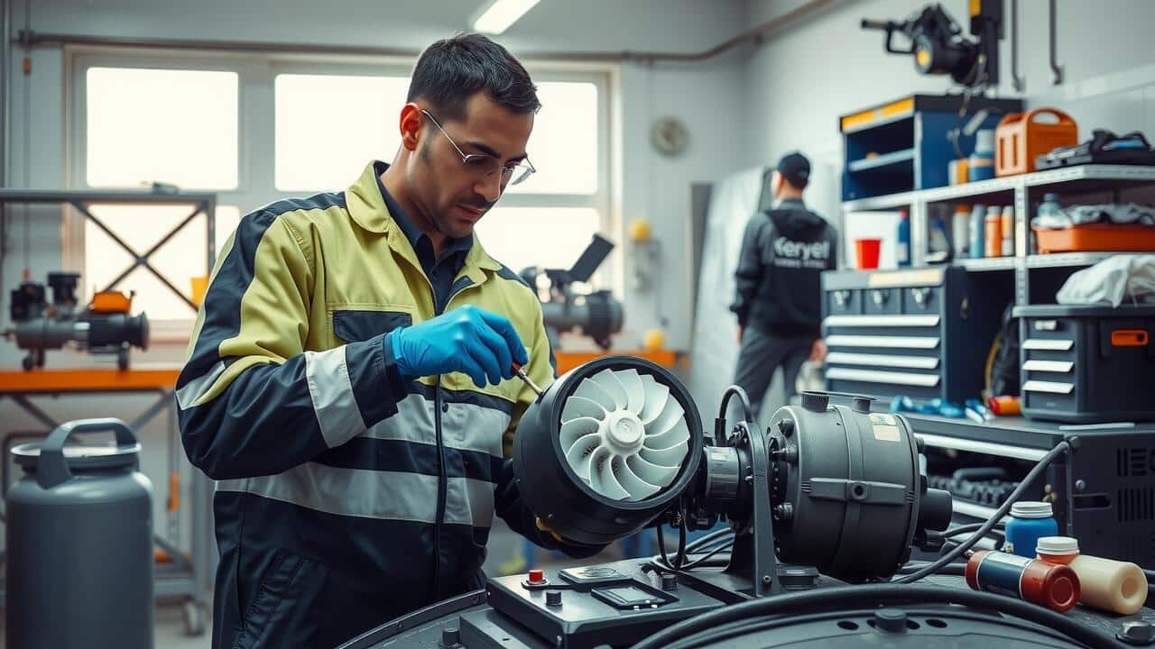 How to remove debris from a blower motor?