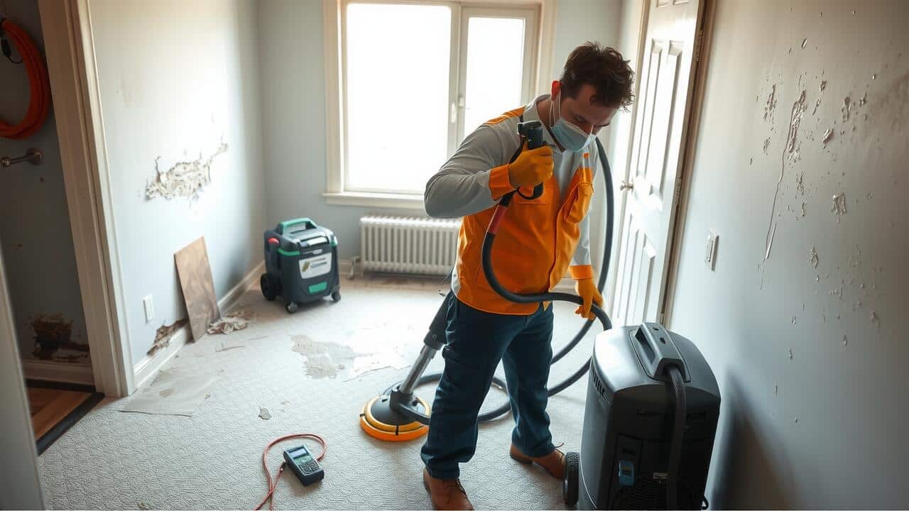Water damage restoration service