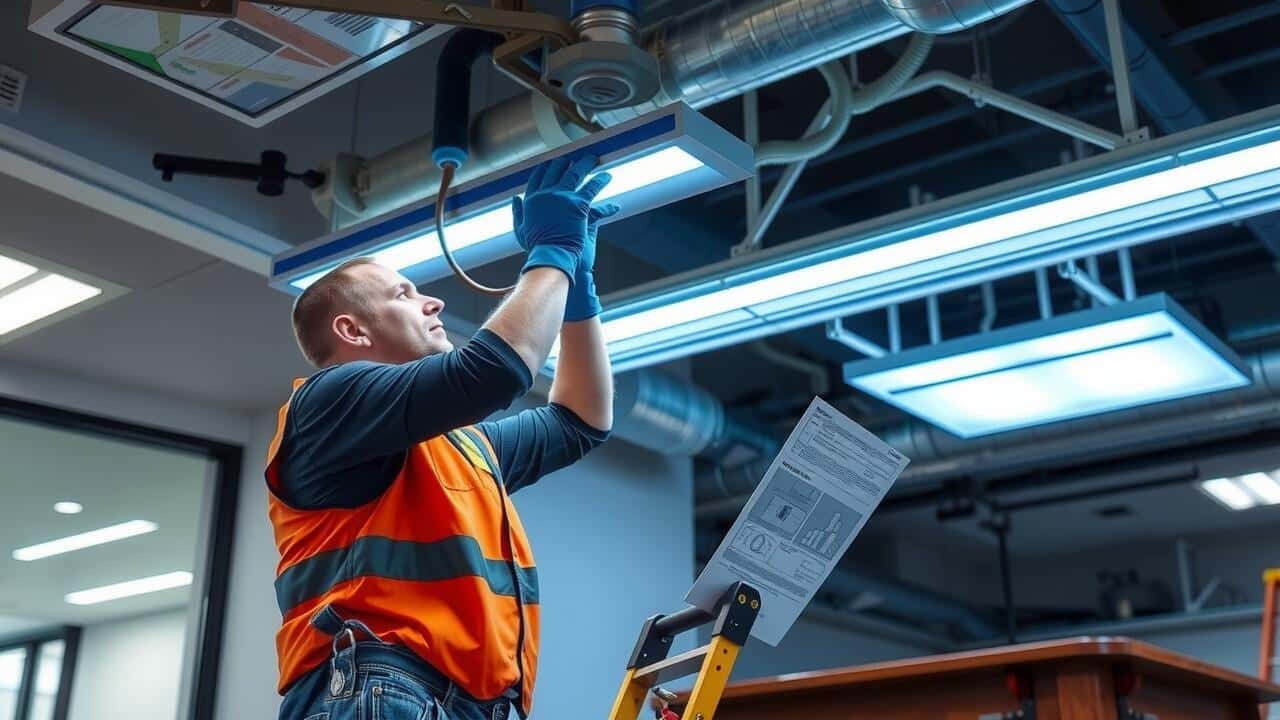 Where should an UV light be installed?